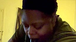 Man, this huge bbw sucks big black cock deepthroat style in bedroom then submits fat ass for more.