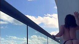 strap on that dildo, sexy brunette, and fuck my natural tits in cancun with milf passion