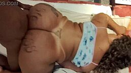 Amateur chubby bbw gets her fat ass taken doggystyle by the horny lover.