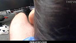 Daisy Pheonix Subtly Begs Officer To Escape Garage Mess Through Doggystyle Punishment