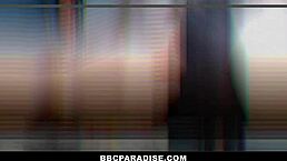 Craving that BBC massage? Horny housewife Trinity St Clair gets oiled up with big tits blowjob and hardcore interracial monster cock action.