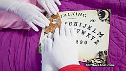 milf in halloween costume takes big cock straight into her booty for reality anal