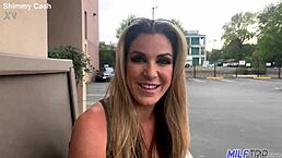 Can this dirty blonde bombshell handle giving up her sexy milf ass to a horny stud?