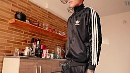 Dangerous Colombian prostitute threatens broke guy with knife before rough doggystyle sex