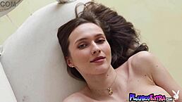 passionate brunette stacy cruz strips lingerie to introduce her big natural tits in solo