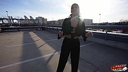 Fit Italian girl Lola Danger with small tits gets pickup for hard casting fuck.