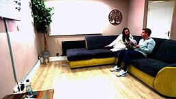 Cuckold Husband Watches Wife Kiss And Fuck Black Guy In Interracial Scene