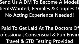 dr tampa performs tampa university entrance physical on stacy shepard with shaved pussy tits orgasm moaning in hospital nurse patient fetish scene