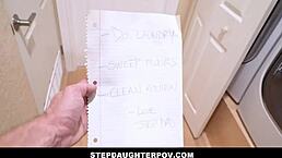 What happens when big ass stepdaughter Jezebeth Luci Diamond hooks up with stepdad in taboo POV before he leaves?