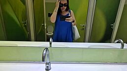 nicoletta this italian milf with tattoos and big ass laughs through her public restroom farting compilation