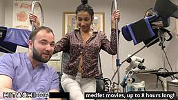 Doctor Tampa gives freshman Miss Mars mandatory Hitachi orgasm in hospital.