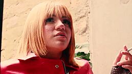 Dangerous Colombian prostitute threatens broke guy with knife before rough doggystyle sex