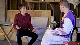 Can Stepmom and Stepdaughter Really Get Tricked into Fucking Stepson in This Wild Easter 3some Taboo?