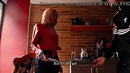 Dangerous Colombian prostitute threatens broke guy with knife before rough doggystyle sex