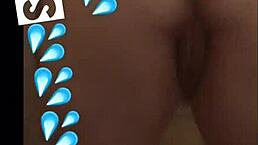 Hey, check out this wet pussy getting all steamy in the hotel shower close-up.