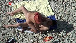 Beach Voyeur Busty Cougar Milf Fucked By Young Guy Outdoor Riding Cowgirl