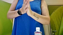 nicoletta this italian milf with tattoos and big ass laughs through her public restroom farting compilation