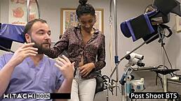 Doctor Tampa gives freshman Miss Mars mandatory Hitachi orgasm in hospital.