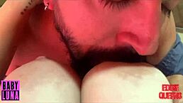 my stepsister gives me a titjob and then swallows all the cum with babyluna939