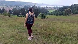 madrastra amateur with her hijastro in the forest exhibe and lets him touch her tits culo and enorme vagina desi bhabhi