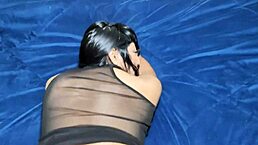 fucking big ass latina brunette with anal cumshot