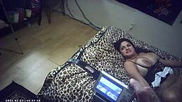 Oh wow, behind the scenes as first timer big breast Italian bombshell tries the pound machine in porn shoot