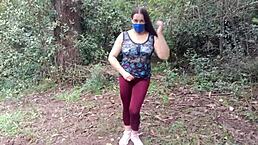 madrastra amateur with her hijastro in the forest exhibe and lets him touch her tits culo and enorme vagina desi bhabhi