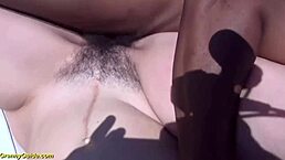 Ugly 74 years old grandma experiences first time extreme fisting with hairy pussy outdoors