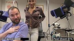 Doctor Tampa gives freshman Miss Mars mandatory Hitachi orgasm in hospital.