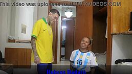 Brazil lost the game but I scored Anzinha's Argentine ass gift! 🍑