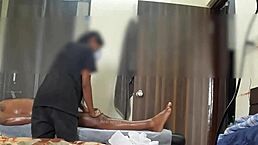 i uh, caught this hidden cam of a happy ending massage with flashing cock... so intense!