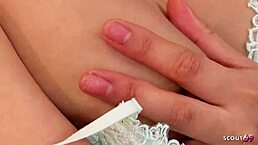 tall redhead japanese delivers intense femdom blowjob to boy and swallows his load in uncensored japan porn scene