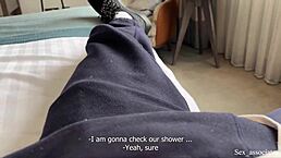 StepMom Handles Son's Accidental Boner In Hotel Shower Anal Taboo Arrangement With Spying And Wrong Hole Milf Action