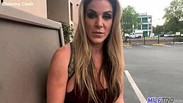 Can this dirty blonde bombshell handle giving up her sexy milf ass to a horny stud?