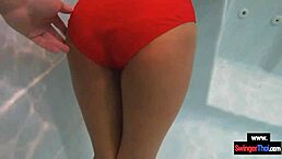 Why would an amateur teen couple risk foreplay and wild sex in a public pool?