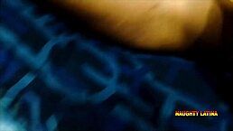 Naughty latina masturbates alone at home! She fingers her hairy pussy deep and gets so wet!