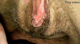 I feel so aroused during this hairy pussylicking pov with mature cunilingus