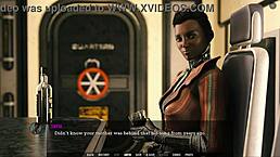 Redhead stepsister in hentai game shows crush with big tits anal creampie and squirting