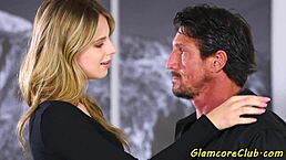 glamcore babe pussyfucked on the couch in european pov 69 with facial cumshot and anal assfucking on sofa