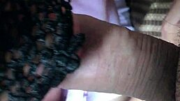 chinese wife suggestively pours yogurt on cock and licks it clean