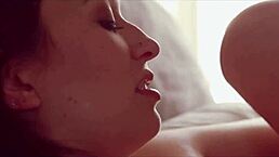 Petite brunette Riley Reid gets devoured by her lover in sensual cowgirl and missionary