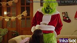 Grinch and Victoria Camargo mess up Christmas by fucking in the ass! 😈