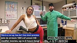 jasmine roses face gets blasted full of cum in behind the scenes with shaved pussy blowjob