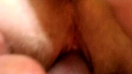 I feel so aroused during this hairy pussylicking pov with mature cunilingus