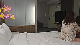 Star Carter Gets Creampie Fisting from Obnoxious Hotel Neighbor in Rough Wet Pussy Riding and Gaping Orgasm