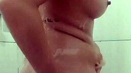 hot young 18+ girl taking a shower