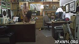 amazing young woman shares intimate moment in shop with fellow in casual narrative