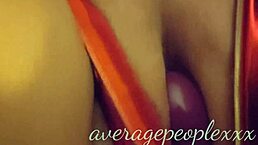 Oh baby, play with that toy, lick my wet pussy until I orgasm with creampie!