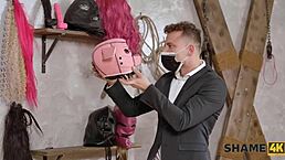 Oh man, young Czech guy loses virginity to kinky pierced Tanya Virago!