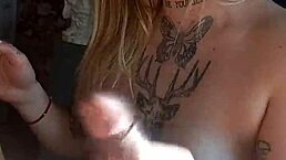 She gets mad when I blast his face with hot cumshot after deepthroat blowjob and sloppy kissing from latina girlfriend